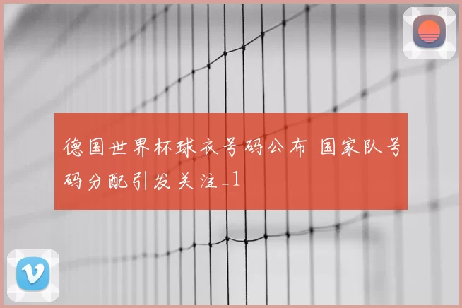 德国世界杯球衣号码公布 国家队号码分配引发关注_1