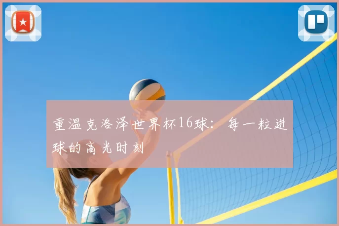 重温克洛泽世界杯16球:每一粒进球的高光时刻